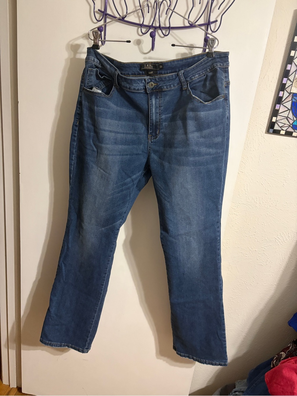 💜 20 Lucky & Blessed Women’s Boot cut Blue Jeans
